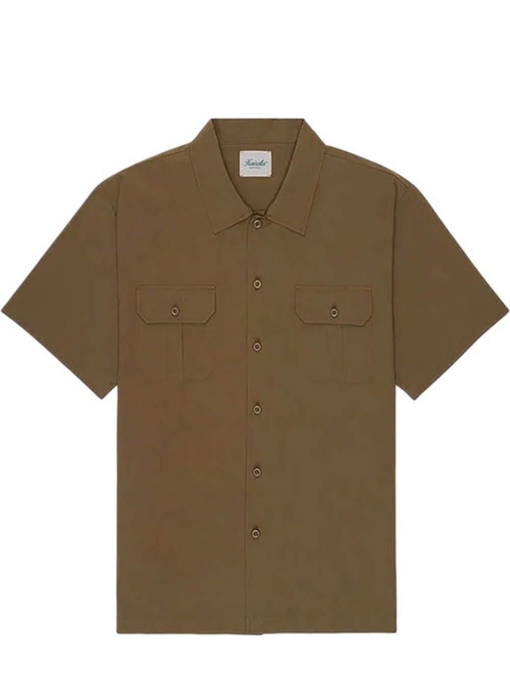 Kuwalla Tee Safari Men's Short-Sleeve Button-Down Shirt in Olive XXL